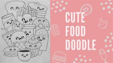 🥞Cute Kawaii Food Doodle 🍟| World Food Day | Doodle With Me 👩🏻 ...