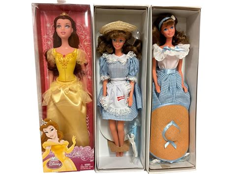 Lot - (3) Disney and Collector Edition Barbies