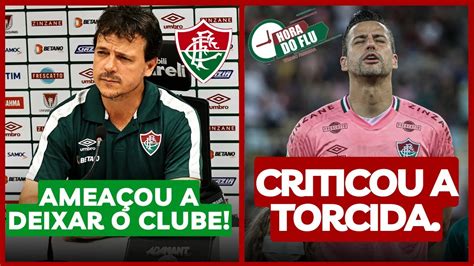 DINIZ SUBIU O TOM E AMEAÇOU A SAIR E FÁBIO CRITICA A TORCIDA YouTube