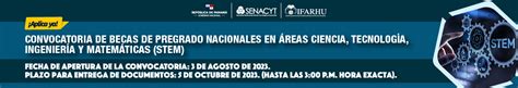 Convocatoria De Becas De Pregrado Nacionales En Áreas Ciencia