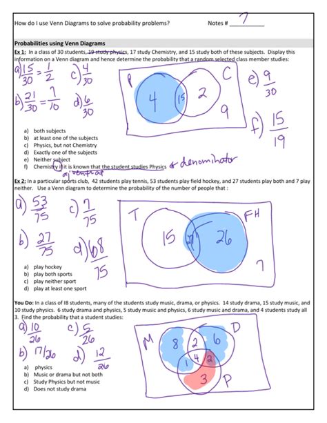 Finding Probability Using Venn Diagrams - Learn Diagram