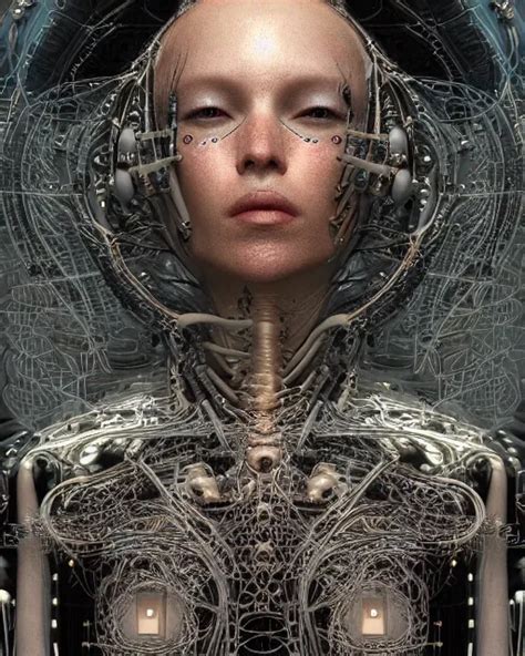 Timeless Cybernetic Deity With Circuitry Skin And Stable Diffusion