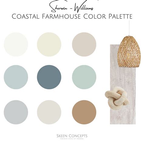 Sherwin Williams Coastal Farmhouse Color Palette Professional Color Palette For Home Interior