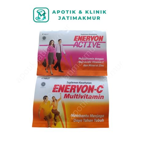 Jual Enervon C Strip Isi Tablet Multivitamin Active Shopee Indonesia