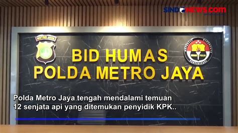 Temuan Senjata Api Di Rumah Menteri Pertanian Polda Metro Jaya