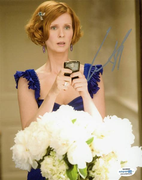 Cynthia Nixon Signed Sex And The City X Photo Acoa Autographia