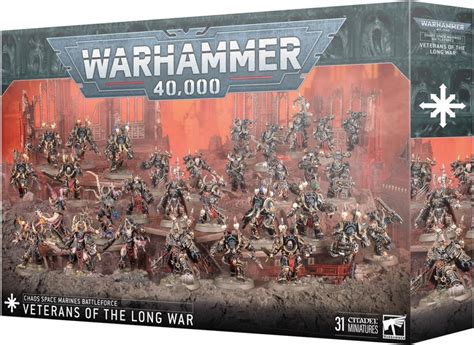 Warhammer Chaos Space Marines Battleforce Veterans Of The Long War