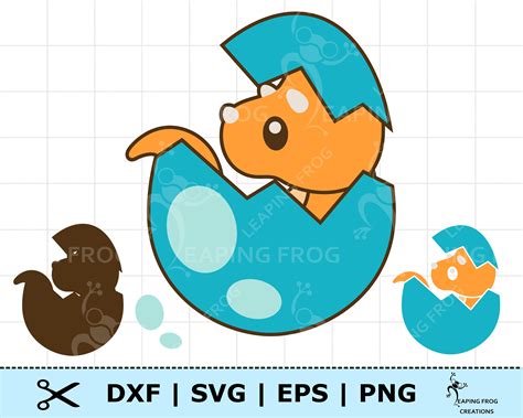 Lindo bebé dinosaurio huevo SVG PNG DXF eps Triceratops svg Etsy España