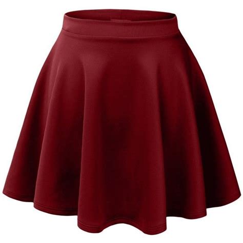 Mbj Womens Basic Versatile Stretchy Flared Skater Skirt 6 89 Liked