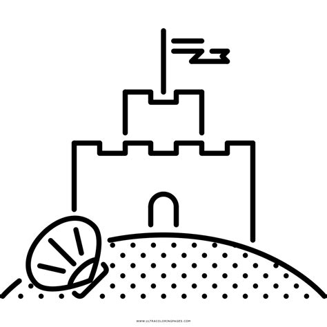 Dibujo De Castillo De Arena Para Colorear Ultra Coloring Pages