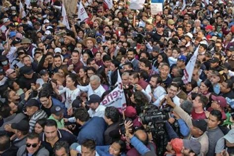 Marcha AMLO Hoy 27 De Noviembre Corcholatas Empujones Y Acarreados