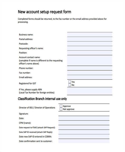 Free Accounting Request Forms In Pdf Excel Ms Word