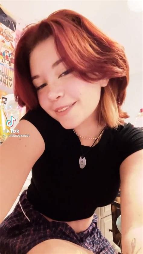 Caitibugzz On Tik Tok And All Socials Video Short Hair Styles