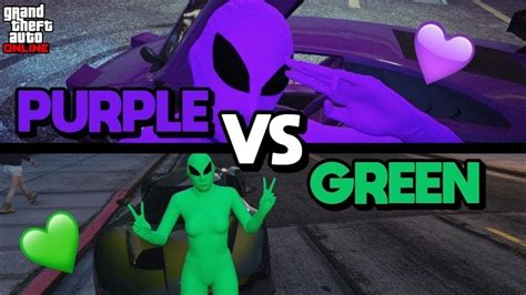 Green Alien Gang VS Purple Alien Gang Tik Tok Compilation GTA 5 YouTube