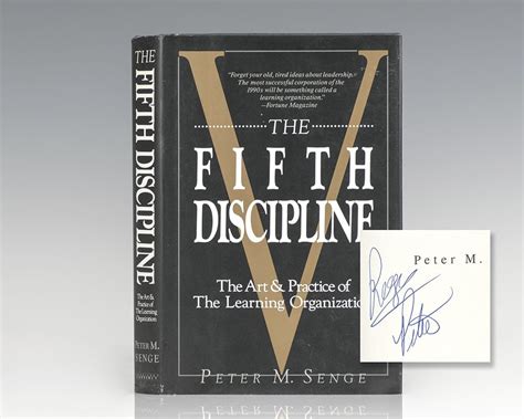 The Fifth Discipline Organization Peter Senge First Edition Signed