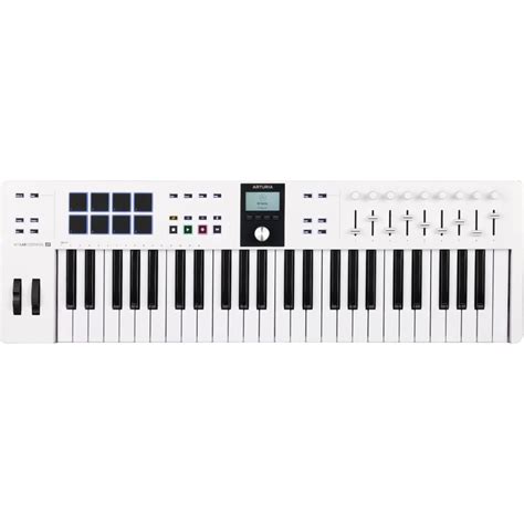 Arturia Keylab Essential 3 Mkiii 49 49 Key Midi Controller Keyboard White