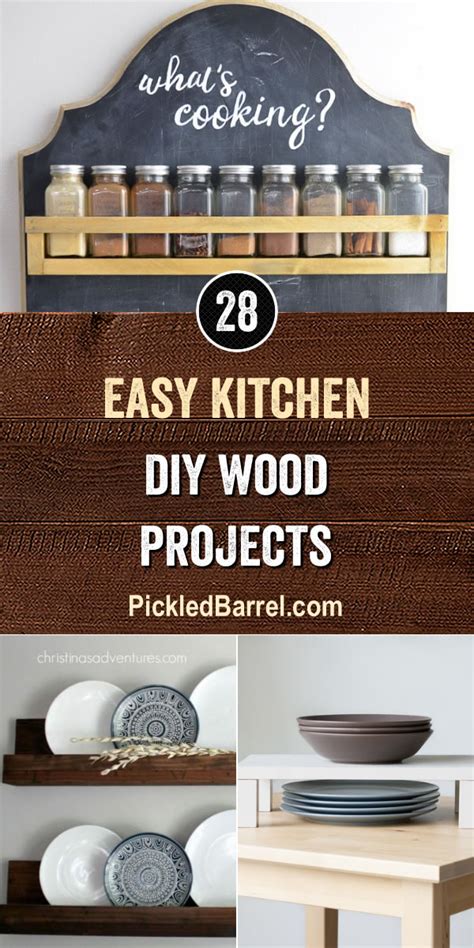 Easy Kitchen Diy Wood Projects Pickled Barrel