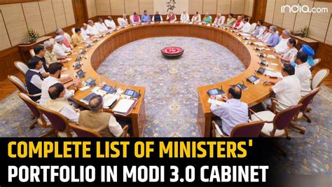 Narendra Modi 30 List Of Cabinet Ministers Who Took Oath With The Prime Minister