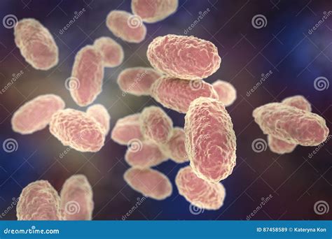 Bordetella Pertussis Cartoon Drawing Style With Angry Face Vector