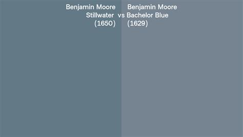 Benjamin Moore Stillwater Vs Bachelor Blue Side By Side Comparison