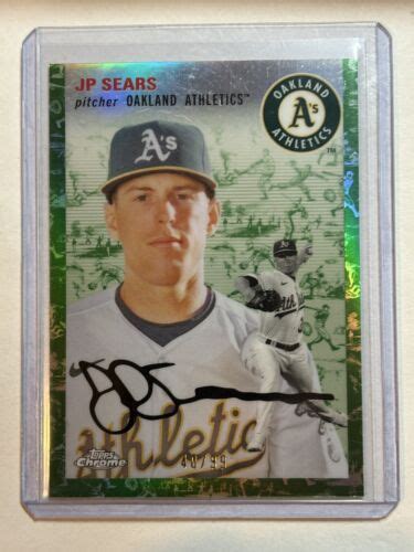 Topps Chrome Platinum Jp Sears Platinum Toile White Green