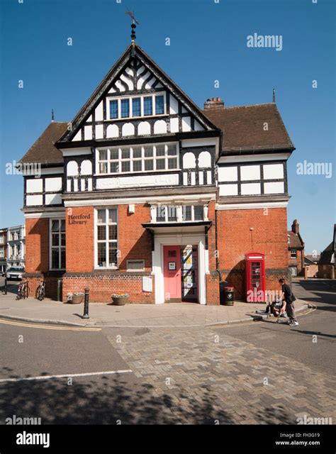 Hertford, Hertfordshire Library, England Stock Photo - Alamy