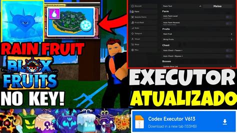 Script Blox Fruit Mobile No Key Rain Fruit Auto Farm Max Lvl Raid