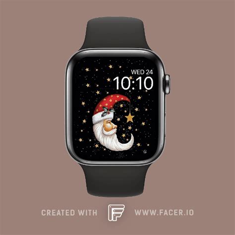 Linlay Designs Santa Moon Watch Face For Apple Watch Samsung Gear