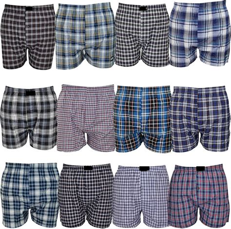 Woven Boxer Shorts Mens Classic Underwear Knit Boxer Soft Fitted