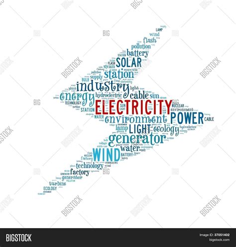 Electricity Related Words Word Image And Photo Bigstock