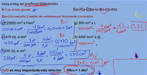 Factores De Conversión Ejercicios Y Ejemplos Resueltos Trucos