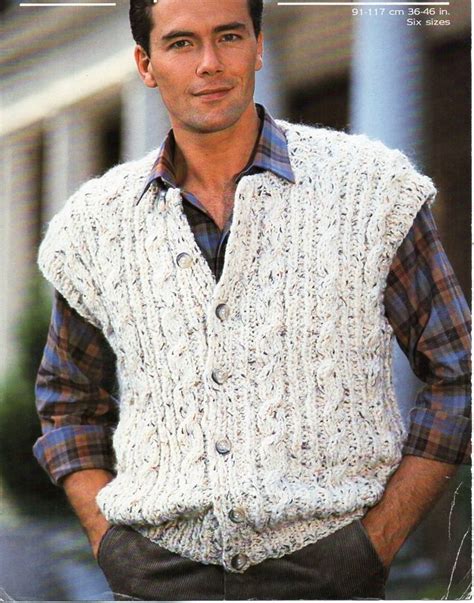 Knit Vest Pattern Sweater Knitting Patterns Free Knitting Knit Patterns Lovely Sweater Men