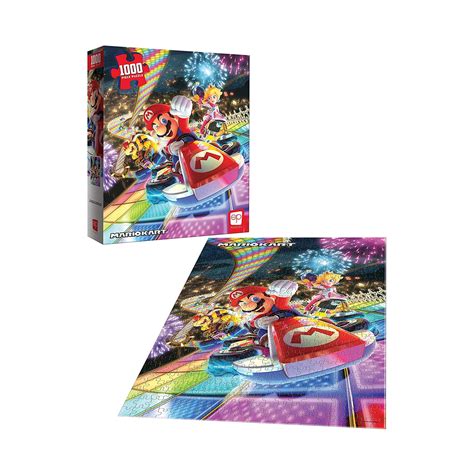 Usaopoly Super Mario Kart Rainbow Road Piece Puzzle Walmart