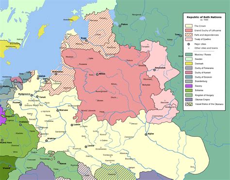 The Polish Lithuanian Commonwealth At Its Greatest Extent Ca 1600 Ce