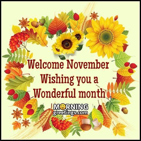 40 Best November Morning Quotes And Wishes - Morning Greetings ...