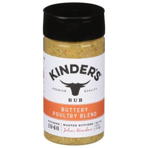 Kinders Seasonng Butter Poultry Blend 5 Oz Case Of 6 5 Oz Each Fry’s Food Stores