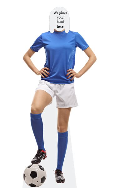 Female Footballer Body Cutoutme Au