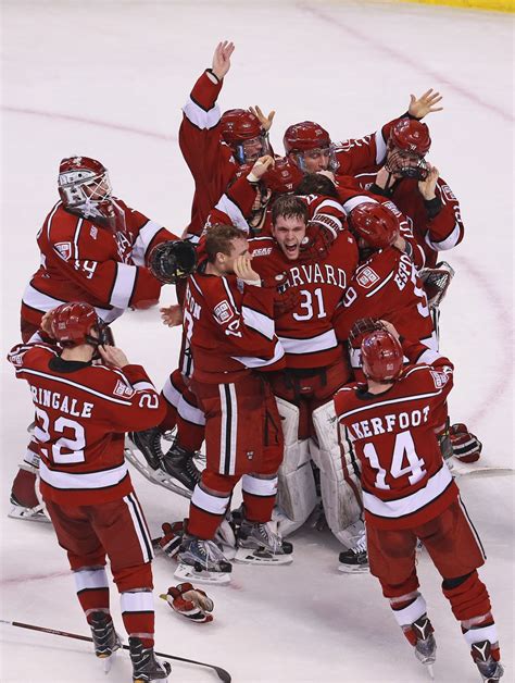 Harvard Hockey Aims To Check Off An Ncaa Title Boston Herald