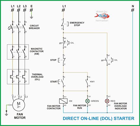 Motor Starter Wiring Diagram Start Stop - Cadician's Blog