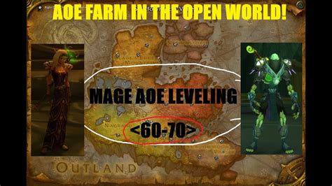 Mage Aoe Leveling Outland Edition Cataclysm Classic Youtube