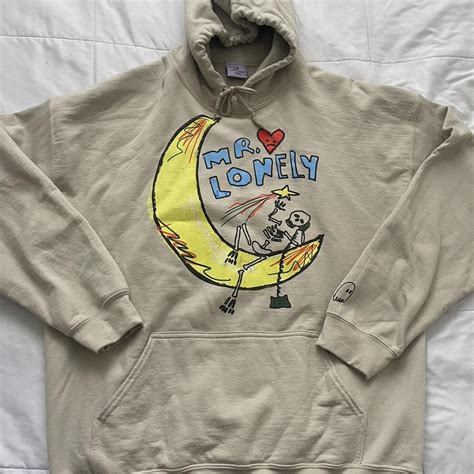 Lonely Ghost Womens Tan Hoodie Depop