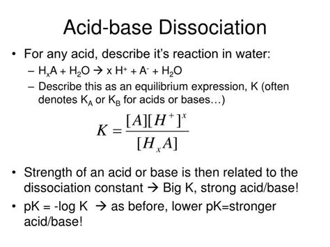 Ppt Acid Base Dissociation Powerpoint Presentation Free Download