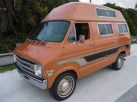 1975 Dodge Tradesman 100 Camper Van Hightop Shorty Survivor For Sale