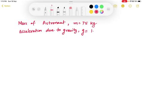 Solved What Is The Weight Of An Astronaut With A Mass Of 75 Kg On The Moon The Gravitational