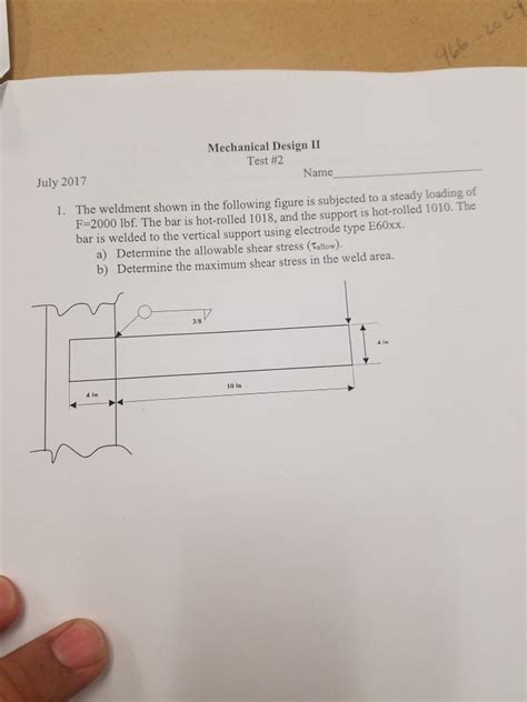 Solved The Weldment Shown In The Following Figure Is Chegg