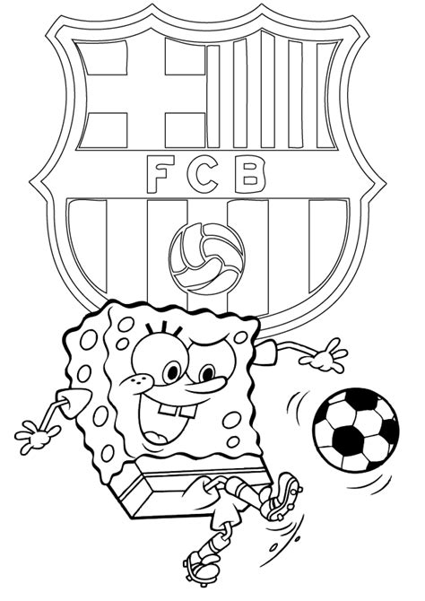 Fc Barcelona Coloring Sheet Coloring Pages