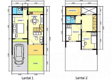 26 Inspirasi Desain Rumah 2 Lantai 6 X 10 Minimalis Modern Desain Id