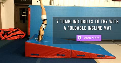 7 Tumbling Drills To Try With A Foldable Incline (Cheese) Mat