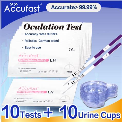 Accufast 5pcs Women Lh Ovulation Test Strip Kit Urine Predictor