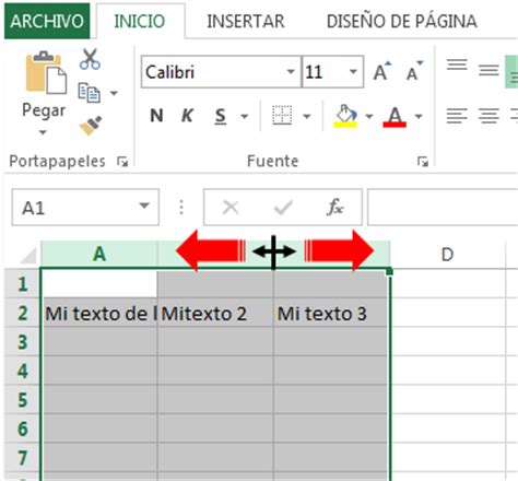 T Mporaexcel C Mo Ajustar En Excel El Ancho De Varias Columnas O